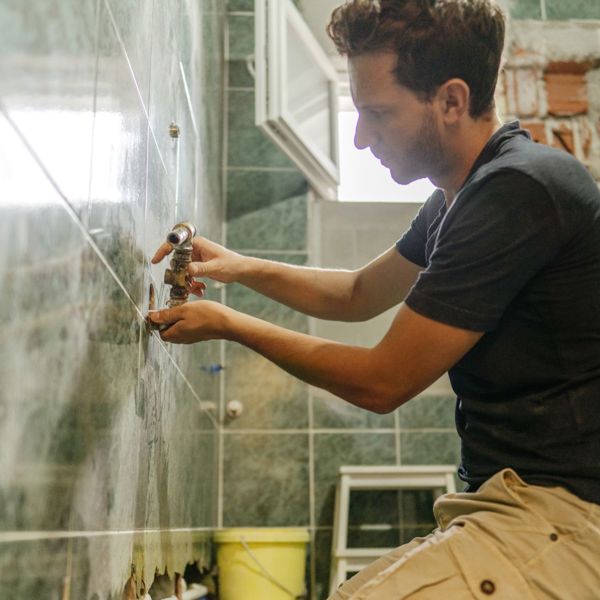 New Bathroom Being Fitted