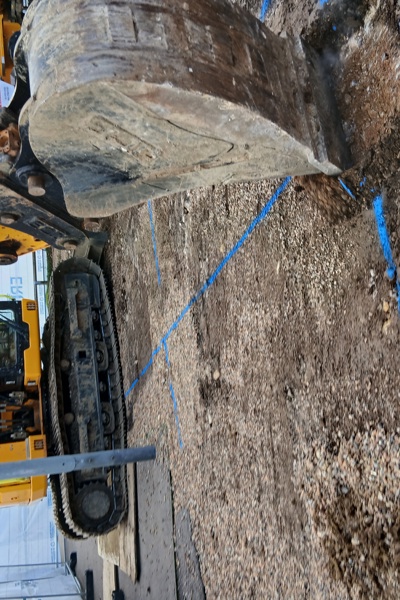 Digging Plot 6 Rear Corner Footings