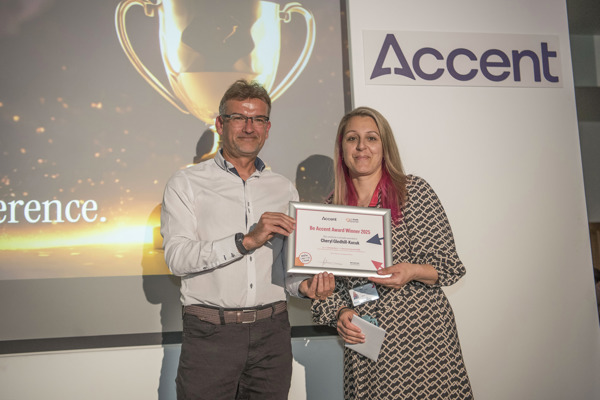 Be Accent Awards 2025 Cheryl Gledhill Kucuk Bradford Housing Partner